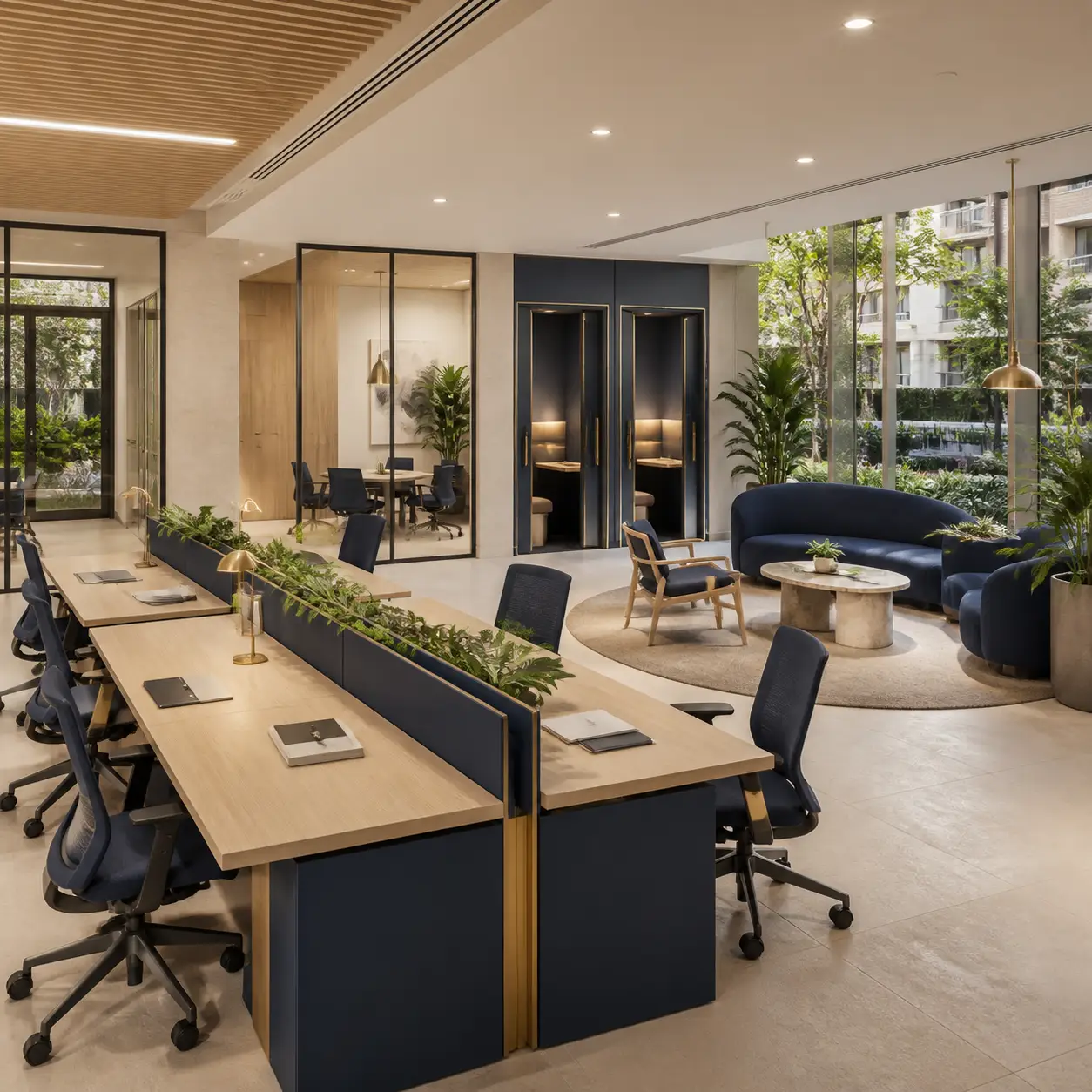 Business and professional services lounge in the Sobha Hennur amenities visual guide