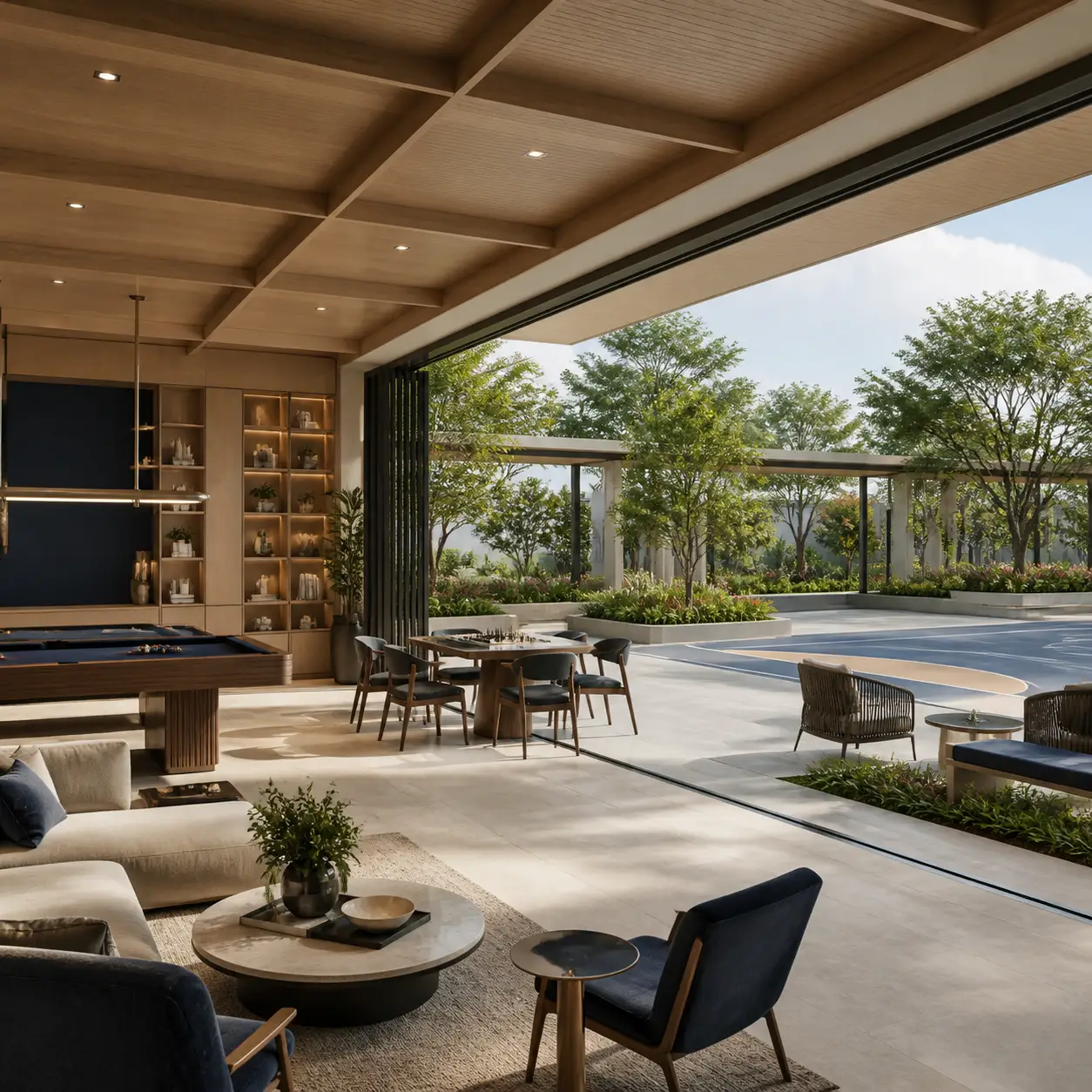 Recreation and community activity space in the Sobha Hennur amenities visual guide
